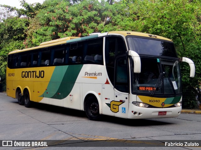 Empresa Gontijo de Transportes 16040 na cidade de São Paulo, São Paulo, Brasil, por Fabricio Zulato. ID da foto: 12107424.