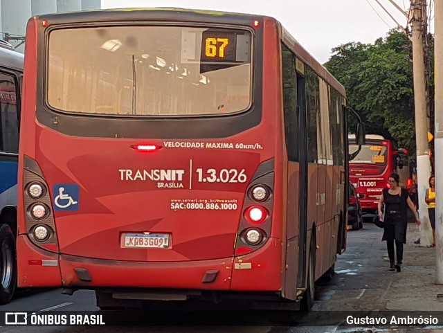 Auto Ônibus Brasília 1.3.026 na cidade de Niterói, Rio de Janeiro, Brasil, por Gustavo Ambrósio. ID da foto: 12068117.