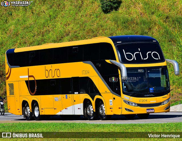 Brisa Ônibus 17204 na cidade de Petrópolis, Rio de Janeiro, Brasil, por Victor Henrique. ID da foto: 12067595.