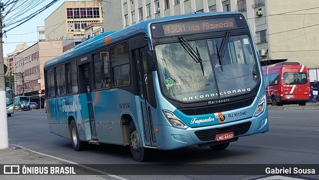 Auto Ônibus Fagundes RJ 101.046 na cidade de Niterói, Rio de Janeiro, Brasil, por Gabriel Sousa. ID da foto: 12065889.