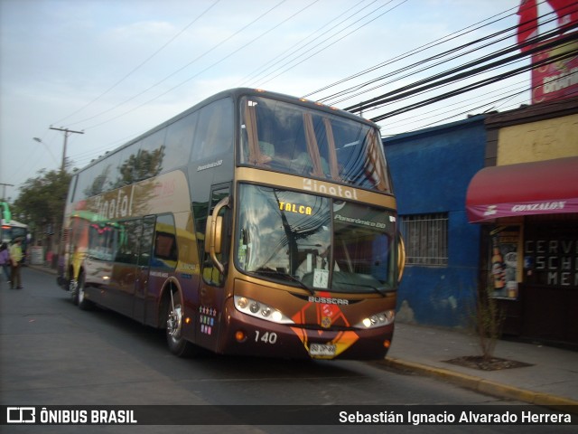 Buses Linatal 140 na cidade de Santiago, Santiago, Metropolitana de Santiago, Chile, por Sebastián Ignacio Alvarado Herrera. ID da foto: 12067878.
