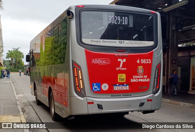 Allibus Transportes 4 5633 na cidade de São Paulo, São Paulo, Brasil, por Diego Cardoso da Silva. ID da foto: 12066007.