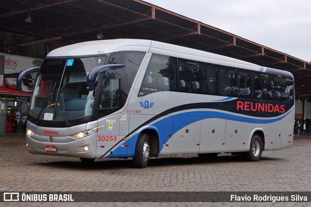 Reunidas Transportes Coletivos 30253 na cidade de Carazinho, Rio Grande do Sul, Brasil, por Flavio Rodrigues Silva. ID da foto: 12067402.