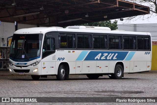 Expresso Azul 109 na cidade de Carazinho, Rio Grande do Sul, Brasil, por Flavio Rodrigues Silva. ID da foto: 12067380.