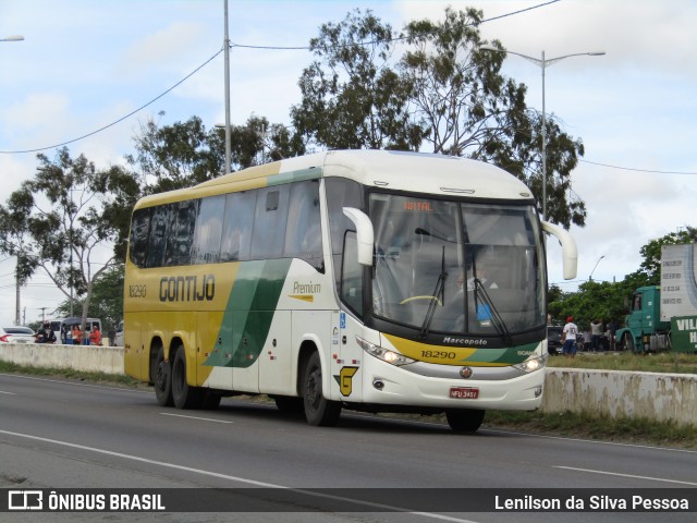 Empresa Gontijo de Transportes 18290 na cidade de Caruaru, Pernambuco, Brasil, por Lenilson da Silva Pessoa. ID da foto: 12067659.