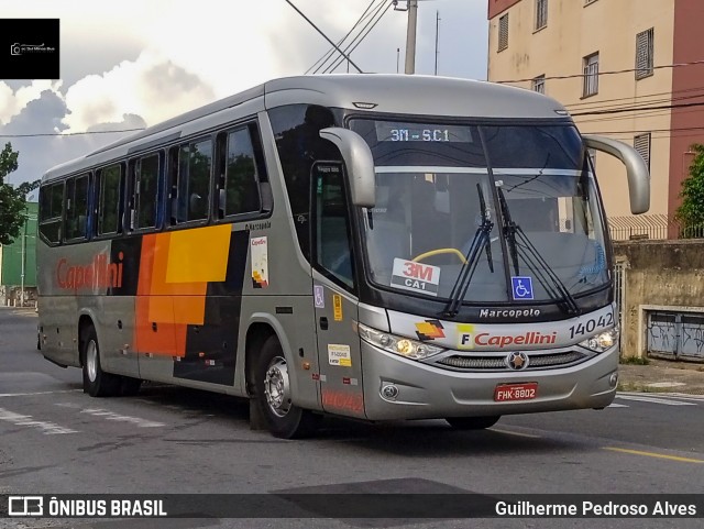 Transportes Capellini 14042 na cidade de Campinas, São Paulo, Brasil, por Guilherme Pedroso Alves. ID da foto: 12066095.