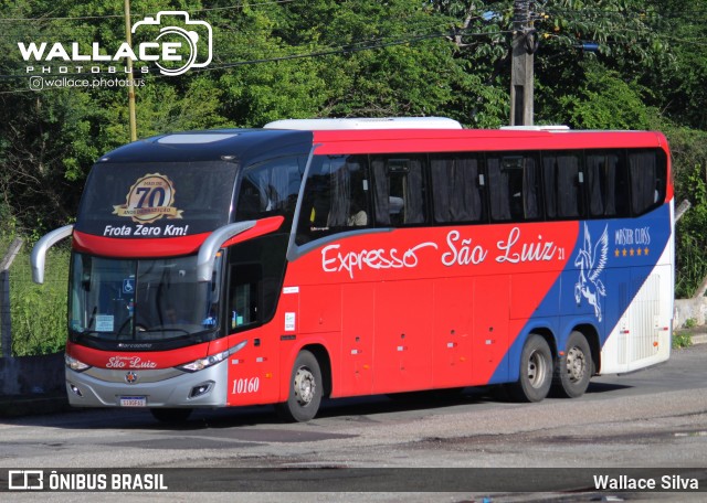 Expresso São Luiz 10160 na cidade de Aracaju, Sergipe, Brasil, por Wallace Silva. ID da foto: 12067942.