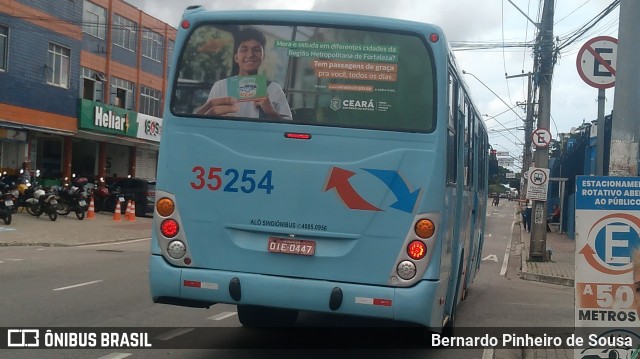 Rota Sol > Vega Transporte Urbano 35254 na cidade de Fortaleza, Ceará, Brasil, por Bernardo Pinheiro de Sousa. ID da foto: 12066520.