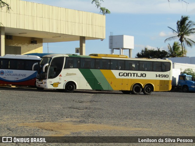 Empresa Gontijo de Transportes 14910 na cidade de Caruaru, Pernambuco, Brasil, por Lenilson da Silva Pessoa. ID da foto: 12067639.