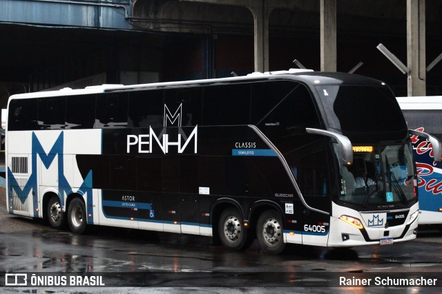 Empresa de Ônibus Nossa Senhora da Penha 64005 na cidade de Porto Alegre, Rio Grande do Sul, Brasil, por Rainer Schumacher. ID da foto: 12066490.