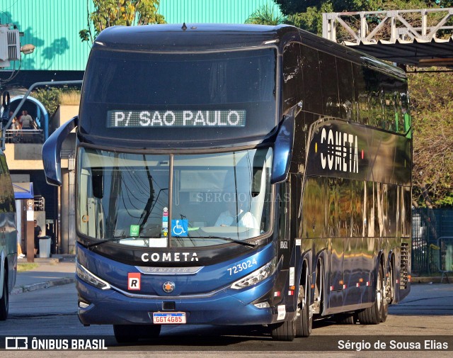 Viação Cometa 723024 na cidade de São Paulo, São Paulo, Brasil, por Sérgio de Sousa Elias. ID da foto: 12067817.