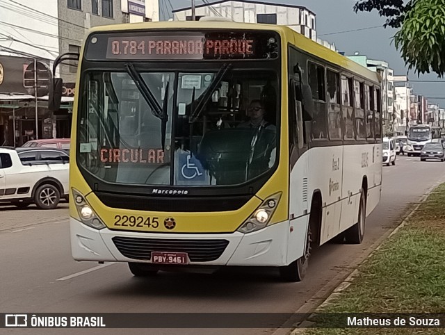 Viação Pioneira 229245 na cidade de Paranoá, Distrito Federal, Brasil, por Matheus de Souza. ID da foto: 12068013.