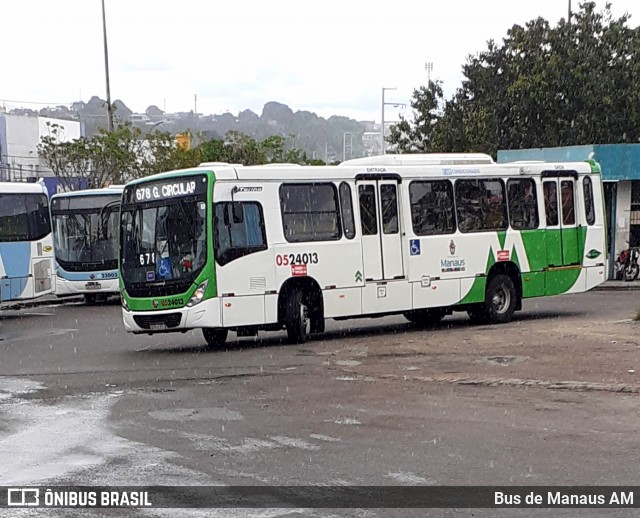 Via Verde Transportes Coletivos 0524013 na cidade de Manaus, Amazonas, Brasil, por Bus de Manaus AM. ID da foto: 12067465.