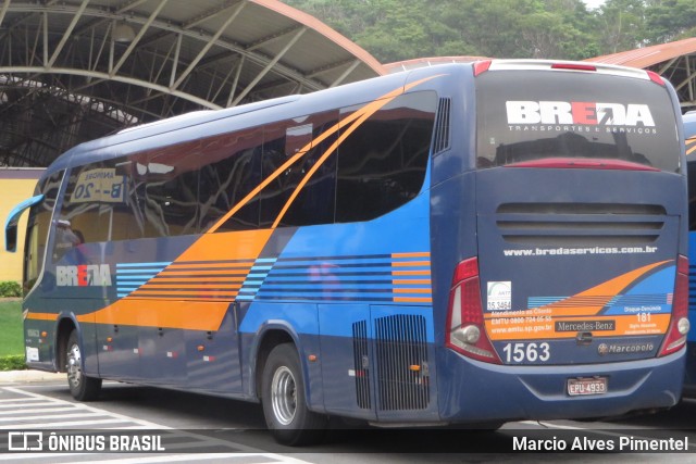 Breda Transportes e Serviços 1563 na cidade de Aparecida, São Paulo, Brasil, por Marcio Alves Pimentel. ID da foto: 12068045.