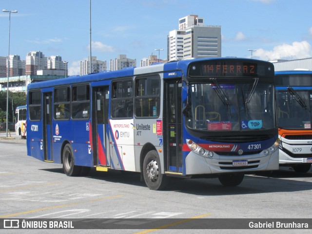 ATT - Alto Tietê Transportes 47.301 na cidade de Mogi das Cruzes, São Paulo, Brasil, por Gabriel Brunhara. ID da foto: 12067005.