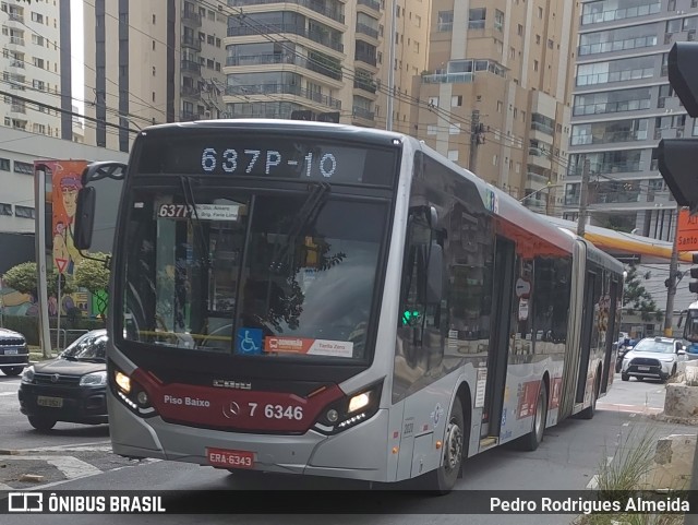 Viação Gatusa Transportes Urbanos 7 6346 na cidade de São Paulo, São Paulo, Brasil, por Pedro Rodrigues Almeida. ID da foto: 12066482.