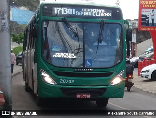 OT Trans - Ótima Salvador Transportes 20702 na cidade de Salvador, Bahia, Brasil, por Alexandre Souza Carvalho. ID da foto: 12067599.