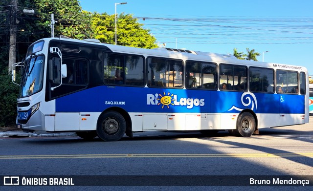 Rio Lagos Transportes SAQ.03.030 na cidade de Saquarema, Rio de Janeiro, Brasil, por Bruno Mendonça. ID da foto: 12067841.
