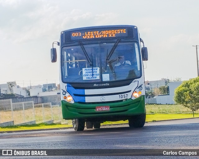 Pioneira Transportes 1057 na cidade de Cascavel, Paraná, Brasil, por Carlos Campos. ID da foto: 12065902.