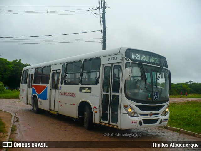 Transnacional Transportes Urbanos 08013 na cidade de Natal, Rio Grande do Norte, Brasil, por Thalles Albuquerque. ID da foto: 12066013.