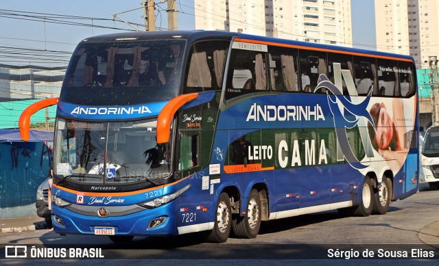 Empresa de Transportes Andorinha 7221 na cidade de São Paulo, São Paulo, Brasil, por Sérgio de Sousa Elias. ID da foto: 12067836.