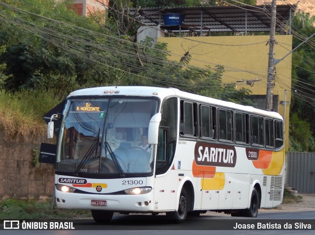 Saritur - Santa Rita Transporte Urbano e Rodoviário 21300 na cidade de Timóteo, Minas Gerais, Brasil, por Joase Batista da Silva. ID da foto: 12066342.