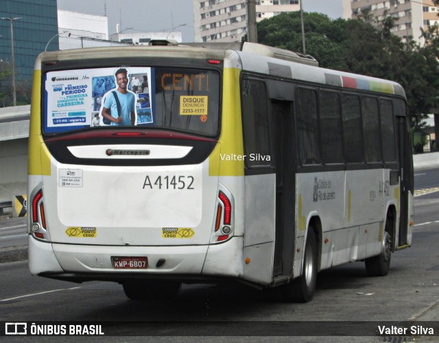 Real Auto Ônibus A41452 na cidade de Rio de Janeiro, Rio de Janeiro, Brasil, por Valter Silva. ID da foto: 12066665.