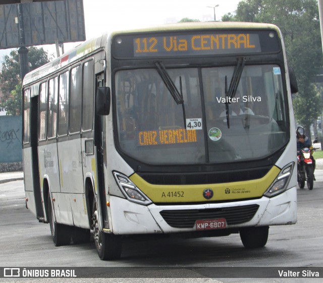 Real Auto Ônibus A41452 na cidade de Rio de Janeiro, Rio de Janeiro, Brasil, por Valter Silva. ID da foto: 12066588.