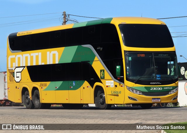 Empresa Gontijo de Transportes 23030 na cidade de Porto Seguro, Bahia, Brasil, por Matheus Souza Santos. ID da foto: 12067884.