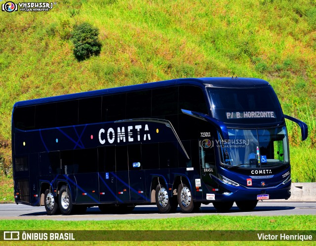 Viação Cometa 723011 na cidade de Petrópolis, Rio de Janeiro, Brasil, por Victor Henrique. ID da foto: 12067614.