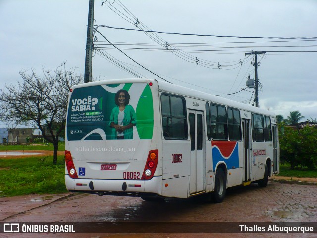 Transnacional Transportes Urbanos 08062 na cidade de Natal, Rio Grande do Norte, Brasil, por Thalles Albuquerque. ID da foto: 12066015.