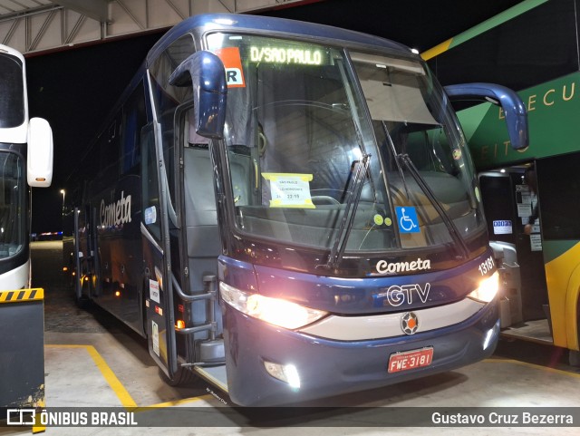 Viação Cometa 13181 na cidade de Estiva, Minas Gerais, Brasil, por Gustavo Cruz Bezerra. ID da foto: 12065941.