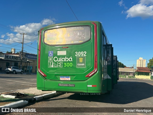 Expresso Caribus Transportes 3092 na cidade de Cuiabá, Mato Grosso, Brasil, por Daniel Henrique. ID da foto: 12065955.
