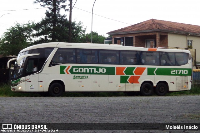 Empresa Gontijo de Transportes 21710 na cidade de Cubatão, São Paulo, Brasil, por Moiséis Inácio. ID da foto: 12066180.