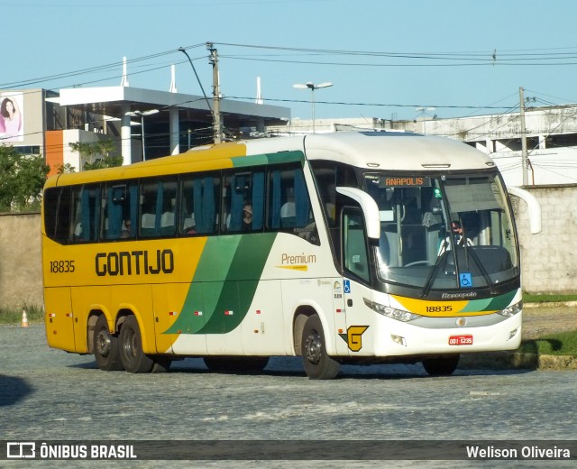 Empresa Gontijo de Transportes 18835 na cidade de Juiz de Fora, Minas Gerais, Brasil, por Welison Oliveira. ID da foto: 12067770.