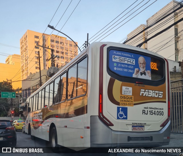 Transportes Fabio's RJ 154.050 na cidade de Rio de Janeiro, Rio de Janeiro, Brasil, por ALEXANDRE do Nascimento NEVES. ID da foto: 12067173.