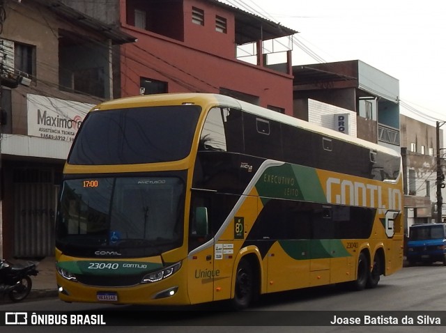 Empresa Gontijo de Transportes 23040 na cidade de Timóteo, Minas Gerais, Brasil, por Joase Batista da Silva. ID da foto: 12066347.