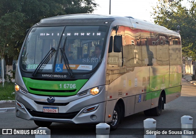 Transcooper > Norte Buss 1 6706 na cidade de São Paulo, São Paulo, Brasil, por Sérgio de Sousa Elias. ID da foto: 12067786.