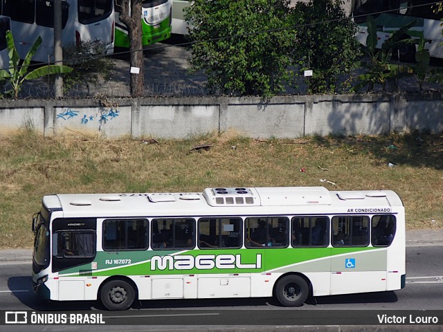 Transportes Mageli RJ 167.072 na cidade de São João de Meriti, Rio de Janeiro, Brasil, por Victor Louro. ID da foto: 12066941.