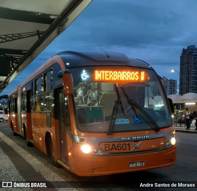 Transporte Coletivo Glória BA601 na cidade de Curitiba, Paraná, Brasil, por Andre Santos de Moraes. ID da foto: 12066097.