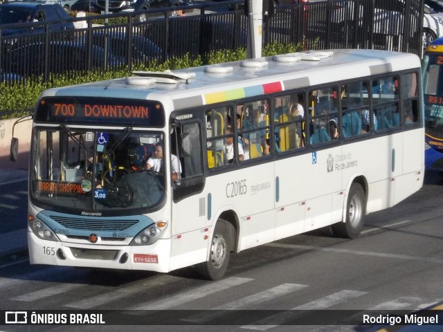 Transportes Litoral Rio C20165 na cidade de Rio de Janeiro, Rio de Janeiro, Brasil, por Rodrigo Miguel. ID da foto: 12067228.