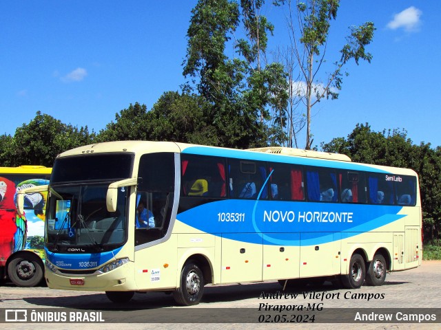 Viação Novo Horizonte 1035311 na cidade de Pirapora, Minas Gerais, Brasil, por Andrew Campos. ID da foto: 12067585.