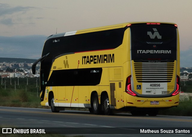 Viação Nova Itapemirim 40856 na cidade de Vitória da Conquista, Bahia, Brasil, por Matheus Souza Santos. ID da foto: 12067854.