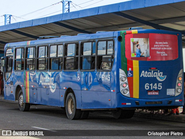 Viação Atalaia Transportes 6145 na cidade de Aracaju, Sergipe, Brasil, por Cristopher Pietro. ID da foto: 12066054.
