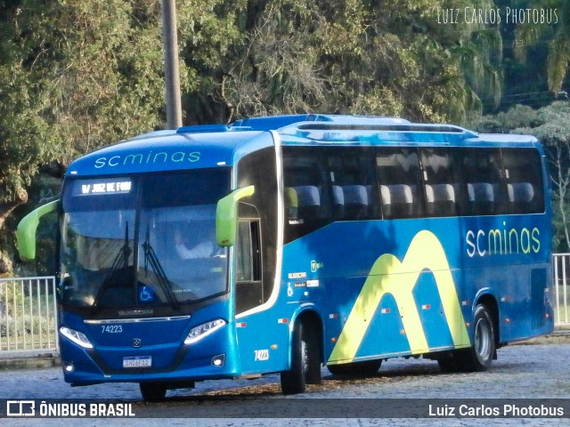 SC Minas Transportes 74223 na cidade de Juiz de Fora, Minas Gerais, Brasil, por Luiz Carlos Photobus. ID da foto: 12066919.