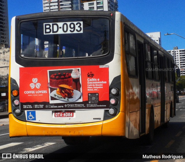 Belém Rio Transportes BD-093 na cidade de Belém, Pará, Brasil, por Matheus Rodrigues. ID da foto: 12067115.