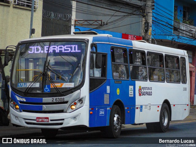 Transcooper > Norte Buss 2 6308 na cidade de São Paulo, São Paulo, Brasil, por Bernardo Lucas. ID da foto: 12066237.