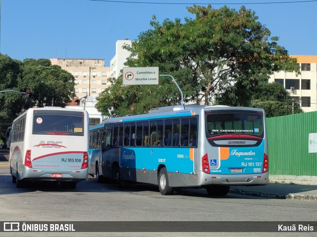 Auto Ônibus Fagundes RJ 101.137 na cidade de Niterói, Rio de Janeiro, Brasil, por Kauã Reis. ID da foto: 12066184.