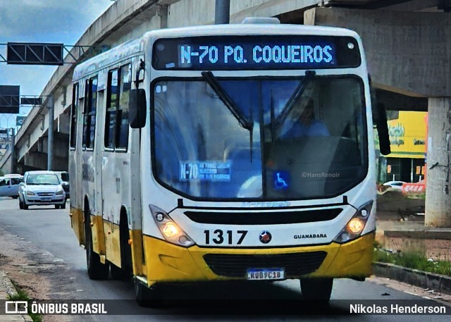 Transportes Guanabara 1317 na cidade de São Gonçalo do Amarante, Rio Grande do Norte, Brasil, por Nikolas Henderson. ID da foto: 12067762.