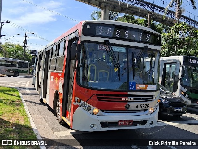 Allibus Transportes 4 5726 na cidade de São Paulo, São Paulo, Brasil, por Erick Primilla Pereira. ID da foto: 12065975.